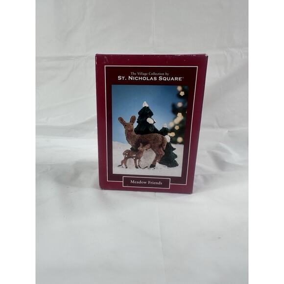 St. Nicholas Village Meadow Friends Christmas Winter Mama Baby Cottagecore - Picture 7 of 7